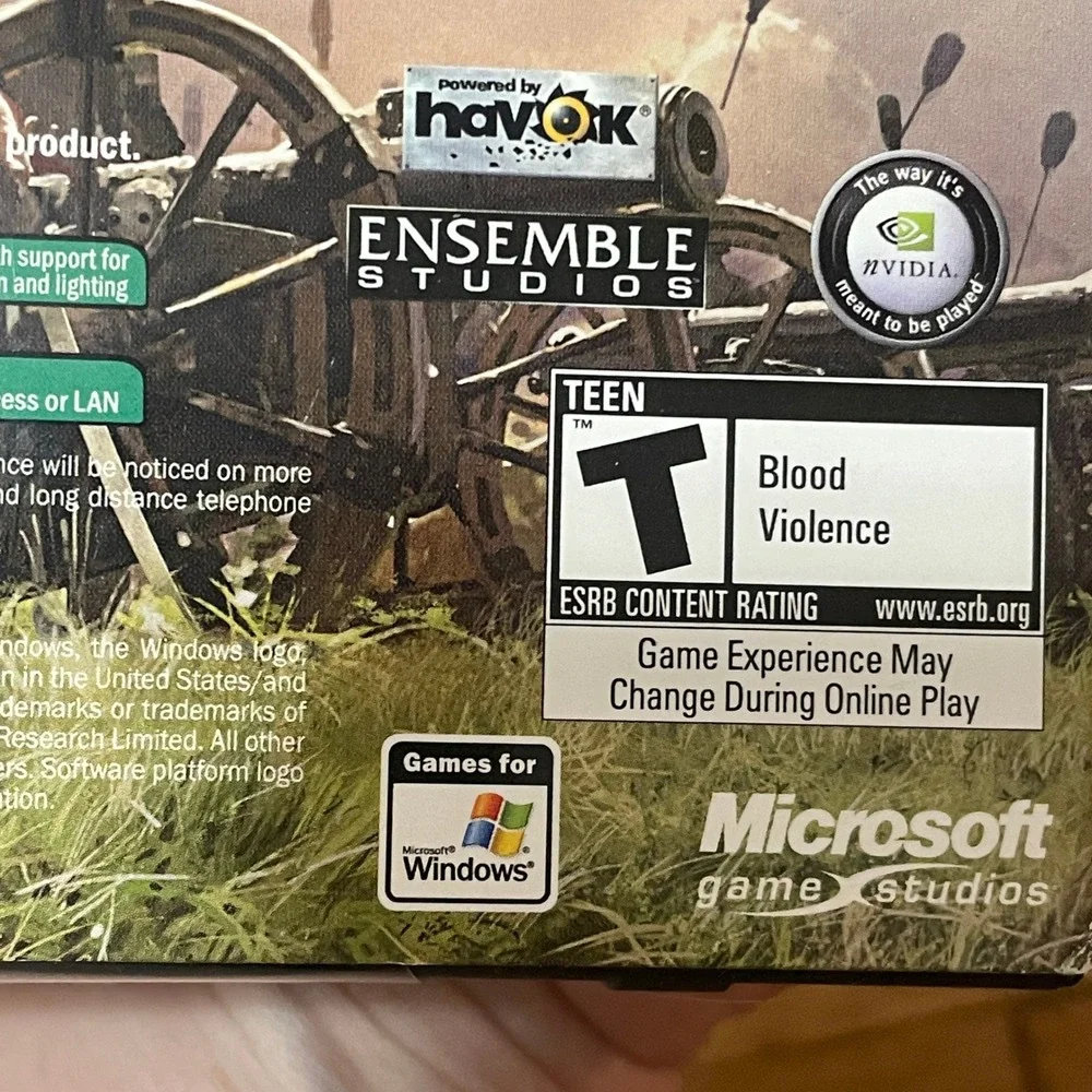 Age of Empires III 3 PC Game Microsoft Ensemble Studios Big Box New Sealed 2005
